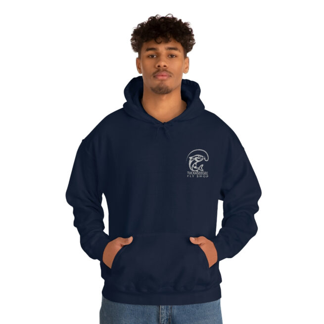 Tuck Fly Shop Silver Hooded Sweatshirt - Image 40