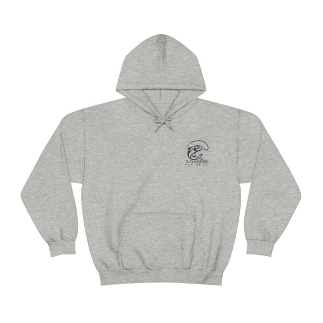 Tuck Fly Shop Charcoal Hooded Sweatshirt - Image 2