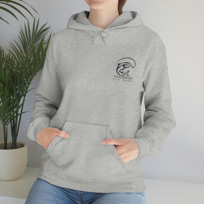 Tuck Fly Shop Charcoal Hooded Sweatshirt - Image 7