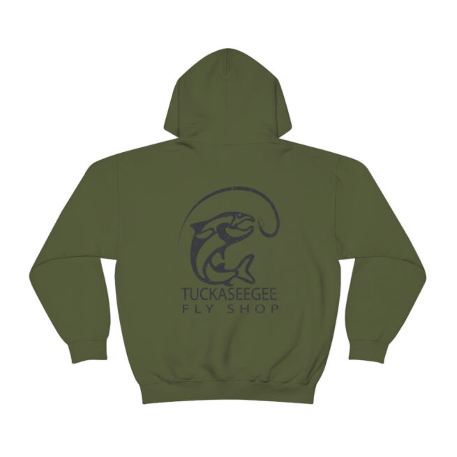 Tuck Fly Shop Charcoal Hooded Sweatshirt - Image 20