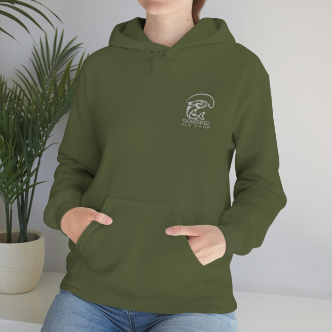 Tuck Fly Shop Silver Hooded Sweatshirt - Image 7