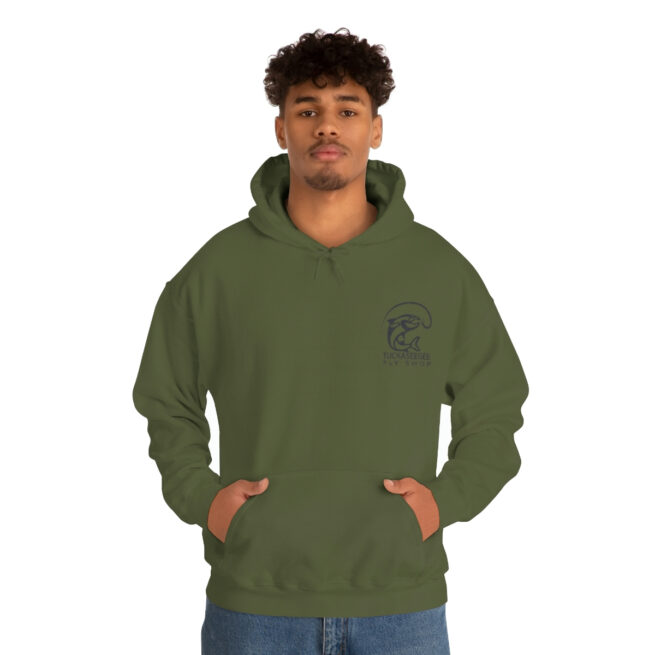 Tuck Fly Shop Charcoal Hooded Sweatshirt - Image 22