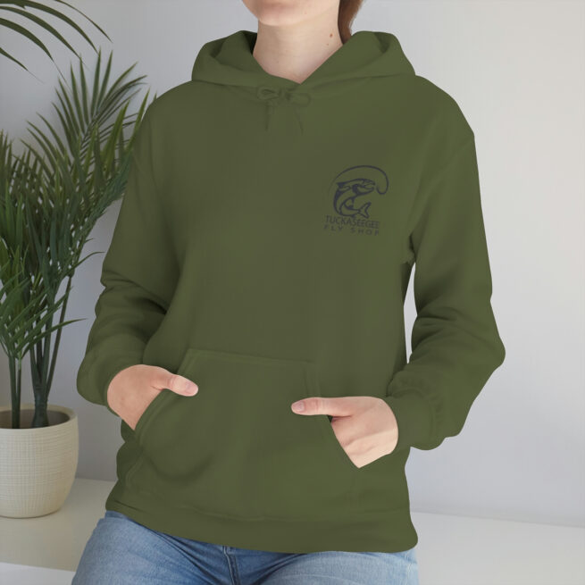 Tuck Fly Shop Charcoal Hooded Sweatshirt - Image 25