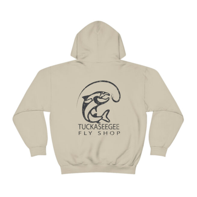 Tuck Fly Shop Charcoal Hooded Sweatshirt - Image 11