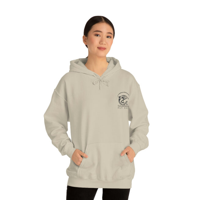 Tuck Fly Shop Charcoal Hooded Sweatshirt - Image 12