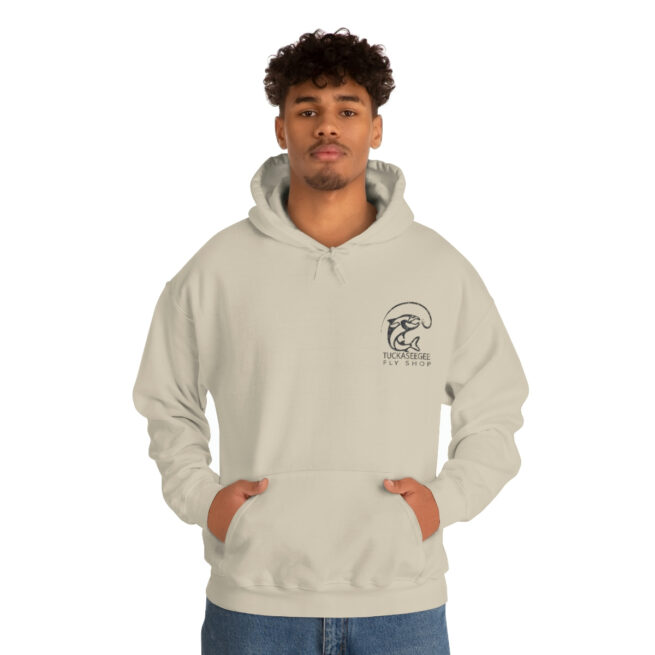 Tuck Fly Shop Charcoal Hooded Sweatshirt - Image 13