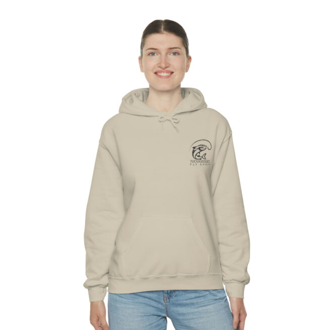 Tuck Fly Shop Charcoal Hooded Sweatshirt - Image 14