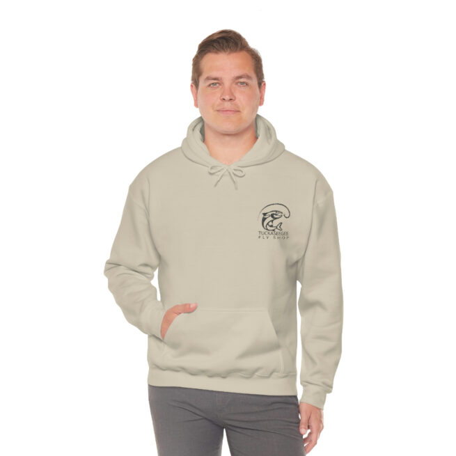 Tuck Fly Shop Charcoal Hooded Sweatshirt - Image 15
