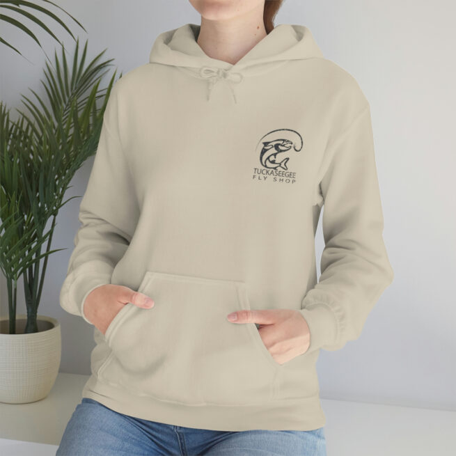 Tuck Fly Shop Charcoal Hooded Sweatshirt - Image 16