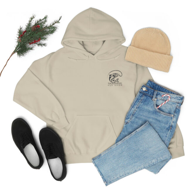 Tuck Fly Shop Charcoal Hooded Sweatshirt - Image 17