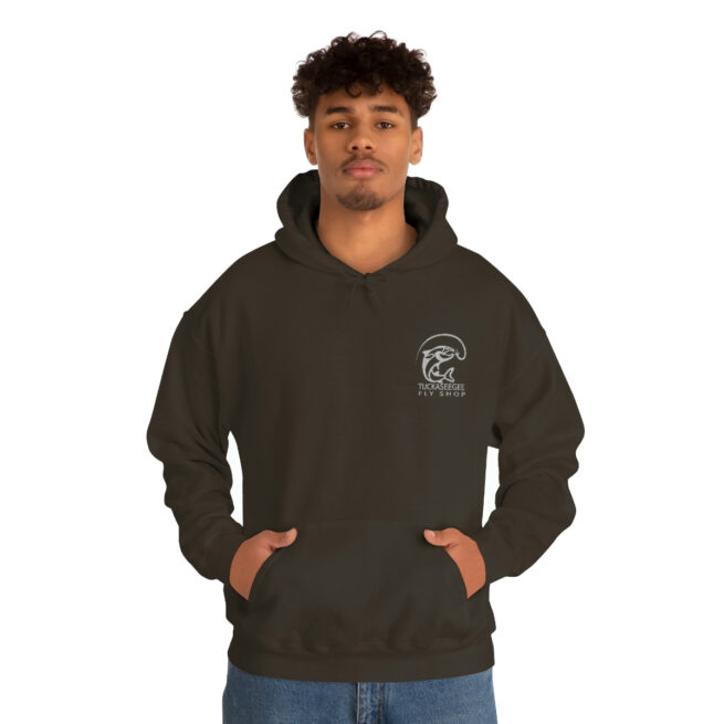 Tuck Fly Shop Silver Hooded Sweatshirt - Image 13