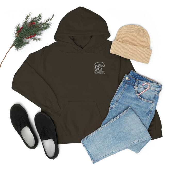 Tuck Fly Shop Silver Hooded Sweatshirt - Image 17