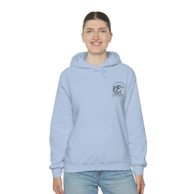 Tuck Fly Shop Charcoal Hooded Sweatshirt - Image 32