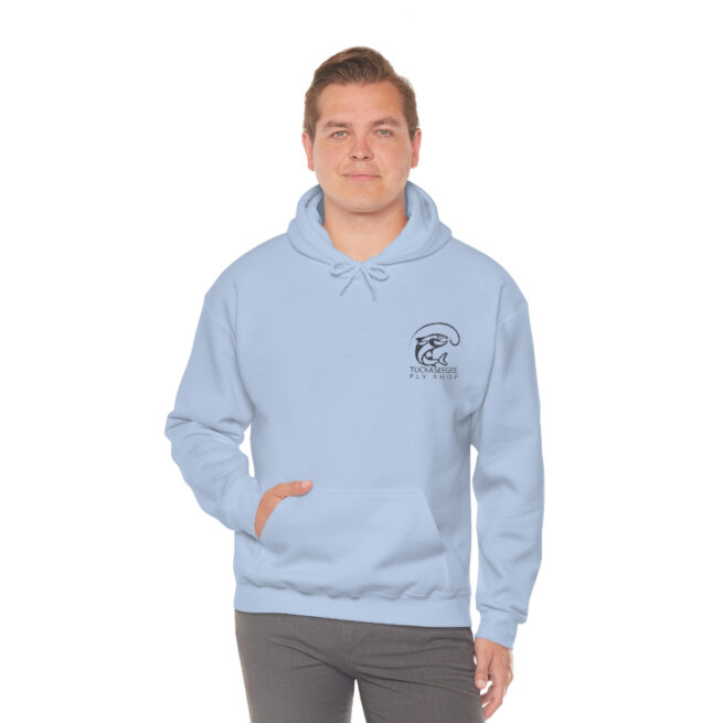 Tuck Fly Shop Charcoal Hooded Sweatshirt - Image 33