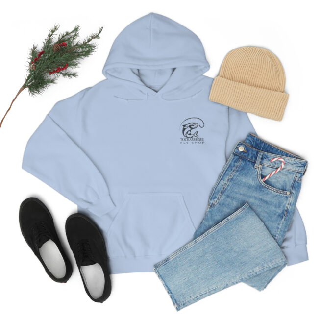 Tuck Fly Shop Charcoal Hooded Sweatshirt - Image 35