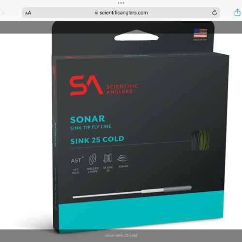 SA Sonar Sink 25 Cold 250 grain