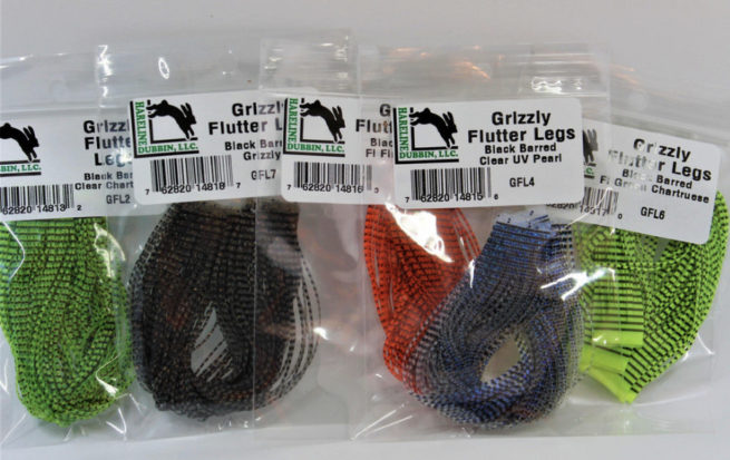 Hareline Grizzly Flutter legs